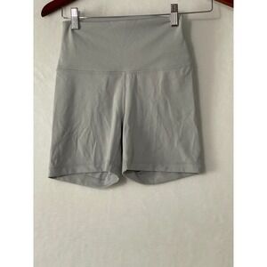 Yogalicious Sz Sm High Rise Biker Shorts Grey Athletic Yoga Shorts Active Gym